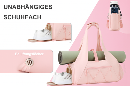 Funktionelle Yoga Tasche mit integriertem Schuhfach